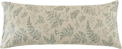 Miniatura 29 de ECOCOTT Floral Pillowcases Standard Size Set of 2, 100% Washed Cotton Pillow Cases with Envelope Closure, Beige Botanical Wildflower Printed Pillow