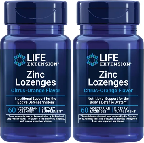 Miniatura 12 de Life Extension Pastillas de zinc – Sabor cítrico y naranja – para una síntesis saludable de proteínas y salud inmunológica – Suplemento