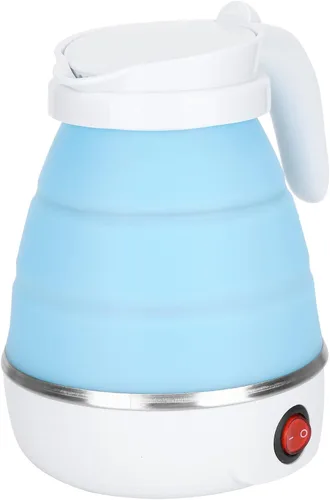 Omabeta Hervidor eléctrico pequeño Hervidor de viaje Caldera de agua plegable Hervidor de agua portátil de silicona para el hogar Hervidor eléctrico