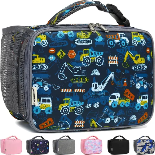 Miniatura 9 de GYEUKHAM Lonchera Aislada para la Escuela, Bolsas de Almuerzo Térmicas Reutilizables Duraderas Congelables para Niños Niñas Hombres Mujeres - azul