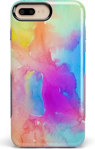 Miniatura 12 de Casely Funda para iPhone 6/7/8 Plus Funda con estampado de festival (solo buenas vibraciones)