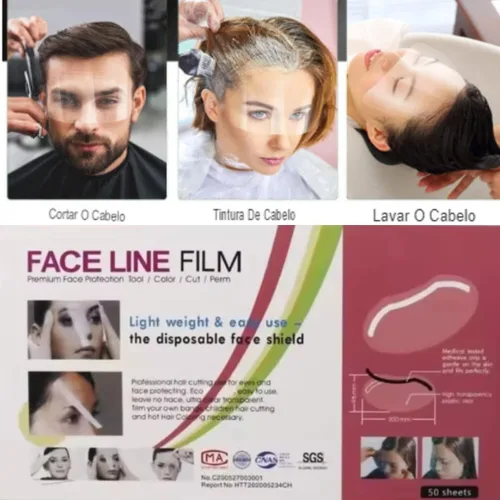 Miniatura 3 de EBANKU 100 viseras de ducha Microblading, protector de protección de ducha de cejas, gafas de ducha, cubierta facial, visera de baño para adultos