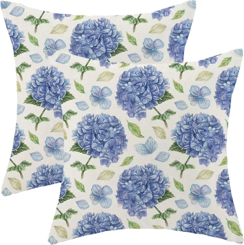 Miniatura 30 de AEIOAE Fundas de Almohada de Primavera 12x20 Pulgadas Juego de 2, Fundas de Almohadas Decorativas de Flores Silvestres y Plantas Verde Salvia