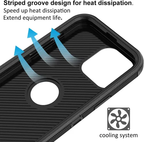 Miniatura 3 de Funda de teléfono para iPhone 13 Pro Max, resistente, resistente a prueba de golpes, funda protectora con clip para cinturón para Apple iPhone 13