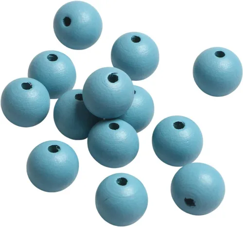 Miniatura 13 de 1000 cuentas de madera negras de 0.236 pulgadas a granel, cuentas espaciadoras sueltas de madera para manualidades hechas a mano, agujero de 0.079