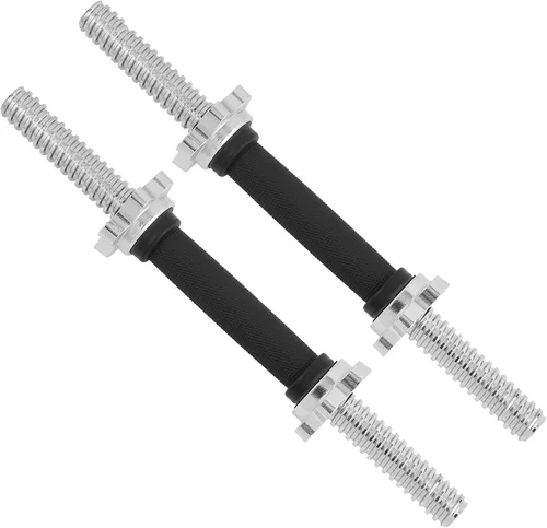 Miniatura 15 de Yes4All Threaded Dumbbell Handles, Adjustable Dumbbell Bar Pair, 14/16/18/24-Inch Sizes, Fits 1" or 1.15" Plates, Non-Slip Grip, Secure Star-Lock