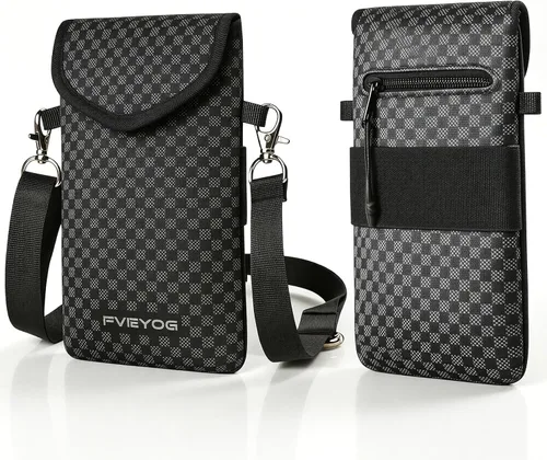 Miniatura 16 de Funda Bolsa Estuche de Neopreno para Teléfono para Hombres y Mujeres con Correa Cruzada/Cordón para el Cuello para Samsung S25+, S24 Fundas