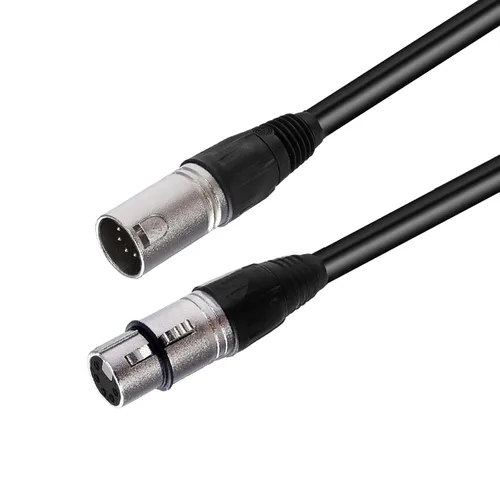 Conector XLR de 5 pines, cable de micrófono XLR, conexiones equilibradas macho a hembra para micrófono e interfaz de audio (9.8 ft/10 pies)