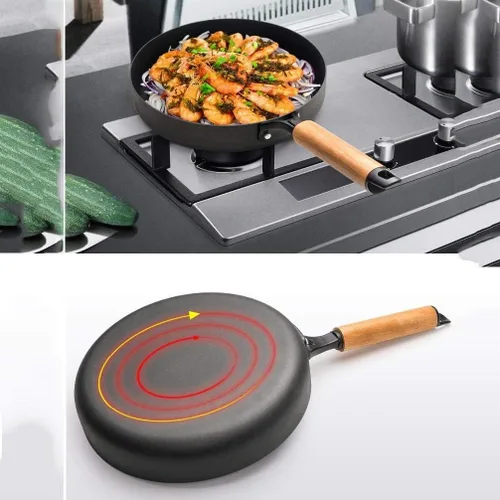 Miniatura 2 de Sartén de hierro fundido antiadherente para cocina, sartén para desayuno, tortilla, olla para panqueques, utensilios de cocina para el hogar