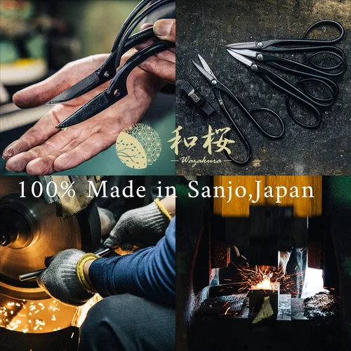 Miniatura 2 de Hanafubuki Wazakura Twig - Tijeras de bonsái fabricadas en Japón, 7 pulgadas (7.087 in), herramientas japonesas de jardín de bonsái, tijeras