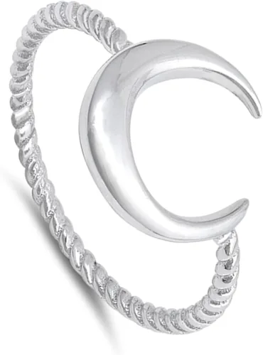 Miniatura 2 de Anillo de plata de ley con luna creciente de tu