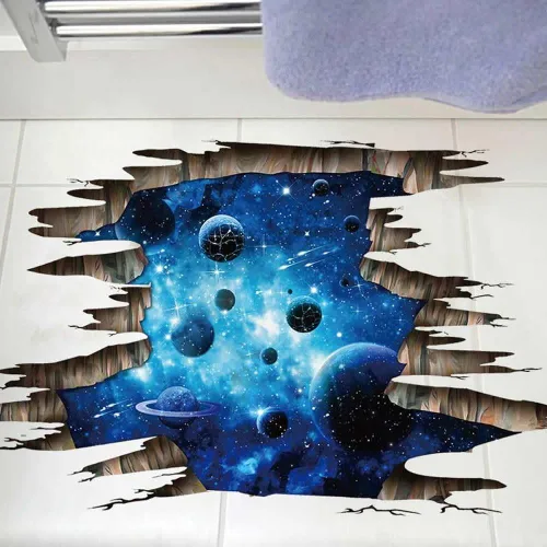 Miniatura 17 de Quanhaigou Calcomanías de luna que brillan en la oscuridad para pared o techo – Calcomanías de pared de luna grande luminosas verdes decoración