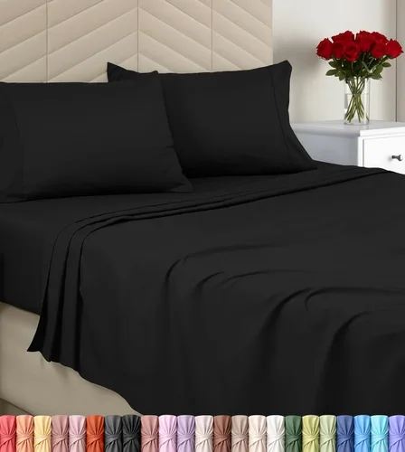 Miniatura 13 de Utopia Bedding - Juego de sábanas, tamaño individual, microfibra cepillada, suaves, esquinas profundas, incluye 1 encimera, 1 bajera y 1 fundas