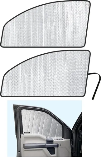 Miniatura 9 de YelloPro Custom Fit Reflectivo Parabrisas Delantero Protector Solar para 2017 2018 2019 2020 2021 2022 Ford Super Duty F-250 F250 F-350 F350 F-450