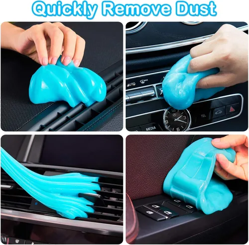 Miniatura 3 de PULIDIKI Kit de Gel de Limpieza para Detalles de Automóvil - Limpiador de Slime para Grietas de Polvo Automotriz para Limpieza de Detalles