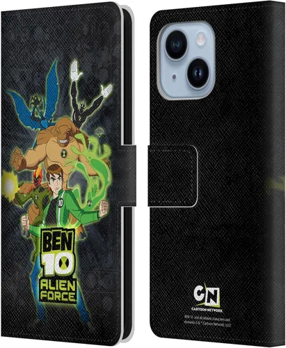 Miniatura 8 de Head Case Designs Funda con licencia oficial de Ben 10: Alien Force Ben's Jacket Graphics de piel tipo cartera compatible con Apple iPhone 14 Plus