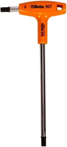 Miniatura 14 de Beta 96T Llave hexagonal con mango en T métrica de 3.5mm Llave Allen ergonómica de alto torque con puntas hexagonales duales Orificio