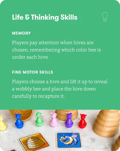 Miniatura 5 de SimplyFun Bee Alert - Un juego de emparejar para niños que pone a prueba tu memoria y paciencia mientras aprendes a tomar turnos - Juego educativo