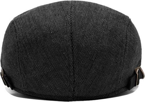Miniatura 4 de meioro Gorra Plana de Algodón para Hombre Sombrero Newsboy de Tweed Espiga Sombreros Ajustables de Mezcla de Lana Gorras Gatsby Cabbie Ivy