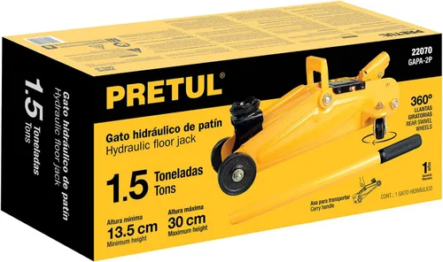 Miniatura 4 de Truper GAPA-2P Gato de piso de 1,5 toneladas, Pretul