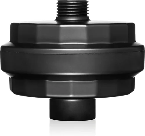 Miniatura 3 de Brondell Filtro de ducha VivaSpring, negro mate compacto – Alto rendimiento, 100% filtración KDF de alta pureza, con cartucho de filtro FF-30, agua