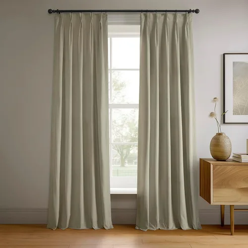 Miniatura 13 de HPD Half Price Drapes Cortinas Opacas de Terciopelo - 84 Pulgadas de Largo 1 Panel Cortina Opaca Signature Plisada para Sala de Estar y Dormitorio