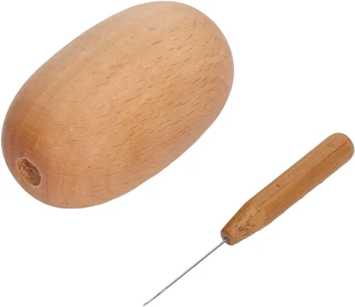 Calcetines zurdos Herramientas de costura Bola de zurrir Huevo para coser en casa Dispositivo de reparación de madera