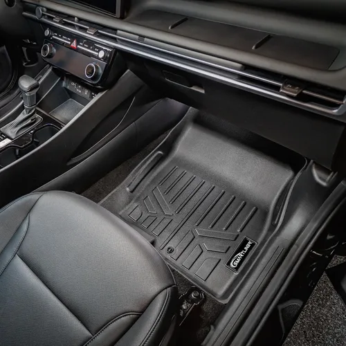 Miniatura 3 de SMARTLINER Juego de alfombrillas de primera fila para todo tipo de clima, compatibles con Hyundai Santa Cruz 2022-2025