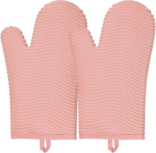 Miniatura 8 de YUTAT Silicone Oven Mitts,Heat Resistant 500F Kitchen Mitts 2PCS,Waterproof Cooking Gloves with Soft Polyester Filling for Kitchen Cooking Baking