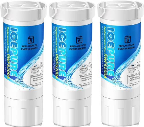 Miniatura 9 de ICEPURE PLUS RWF5200B NSF/ANSI 53 - Filtro de agua para refrigerador certificado para GE XWF(no XWFE) GBE21 GDE21 GDE25 GFE24 GFE26 GNE21 GNE25
