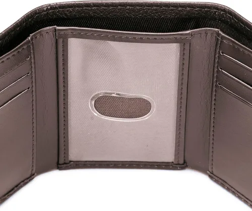 Miniatura 4 de Caterpillar Billetera triple de cuero para hombre con ventana de identificación