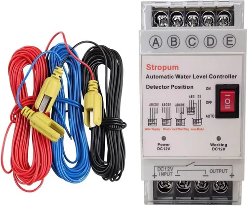 DC 12V Controlador automático de nivel de agua Sensor de nivel de líquido Detector de bomba Interruptor de flotador Relé de control con detector de