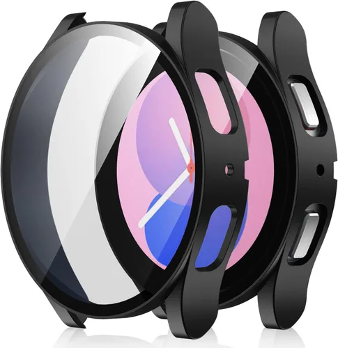 Miniatura 15 de Amizee Paquete de 2 fundas protectoras de pantalla compatibles con Samsung Galaxy Watch Ultra (2025/2024) de 1.772 pulgadas, con protector de negro