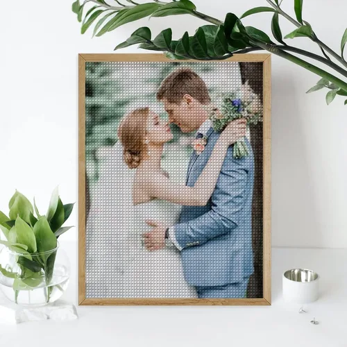 Miniatura 9 de Oznufi Kits de pintura de cuentas personalizadas para adultos, taladro completo, cuentas de fotos 5D personalizadas, imagen personalizada, regalos