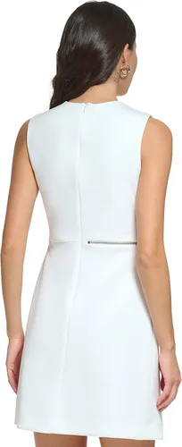 Miniatura 2 de DKNY Vestido tubo de buceo con detalle de cremallera para mujer