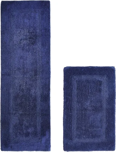 Miniatura 28 de Better Trends Alfombra de Inodoro en Forma de U Cubierta de Asiento de Inodoro de Lujo 100% Algodón Absorbente de Agua, Cubierta de Tapa Reversible