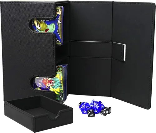 Miniatura 2 de TopDeck Más de 200 cartas dobles Pro - Compartimentos dobles premium para máxima protección y almacenamiento de tarjetas - Soporte para caja