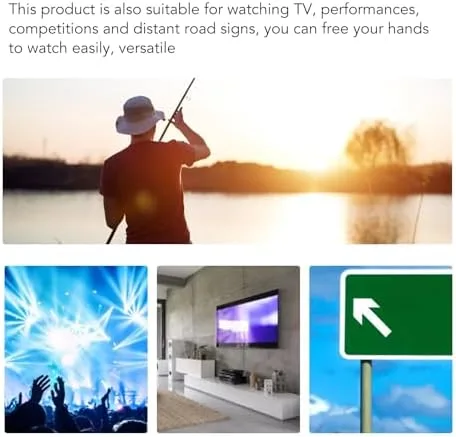 Miniatura 3 de Anteojos binoculares de manos, gafas binoculares profesionales para pesca, observación de aves, TV, deportes, conciertos, teatro, turismo