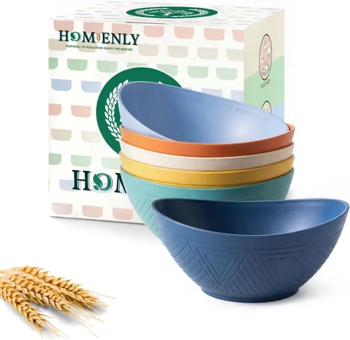 Miniatura 19 de Homienly Tazones para servir de 9.6 pulgadas, platos grandes para servir para fiestas de boda, 60 onzas para ensalada, guarniciones, pasta