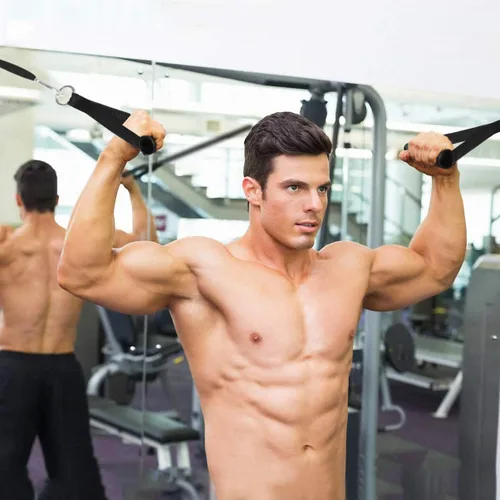 Miniatura 7 de SEWACC 1 par de asas de cable para tirar, manijas de ejercicio de gimnasio, bandas de resistencia, reemplazo de mango de ejercicio resistente