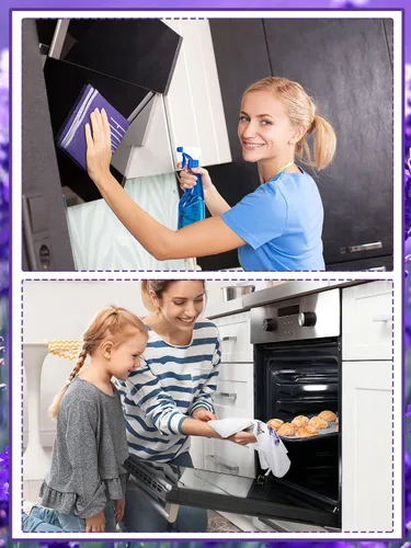 Miniatura 7 de Bencailor Juego de 4 toallas de cocina florales para cocina, juego de decoración de cocina de primavera para cocinar, hornear, asar a la parrilla