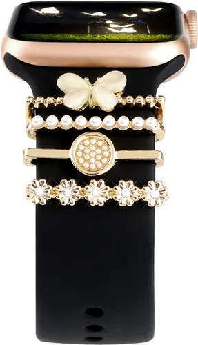 Correas decorativas para reloj compatibles con Apple Watch de 1.496 pulgadas, 1.575 pulgadas, 1.614 pulgadas, 1.654 pulgadas, 1.732 pulgadas, 1.772