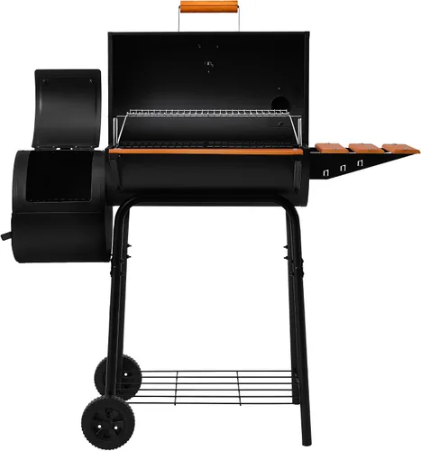 Miniatura 2 de Royal Gourmet CC1624W - Parrilla de carbón de barril con ahumador desplazado, área de cocción de 552 pulgadas cuadradas, estante frontal y lateral