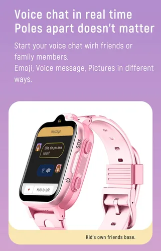 Miniatura 5 de MJVV 4G Reloj inteligente GPS para niños con función de llamada, Whatsapp, Line, Facebook, TikTok, rastreador, teléfono, reloj con videollamada