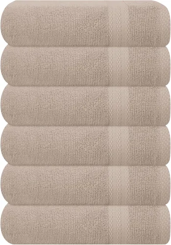 Miniatura 52 de GLAMBURG - Juego de 12 toallas faciales ultrasuaves de 13 x 13 pulgadas, 100% algodón, duraderas y altamente absorbentes, ideales para baño, cocina
