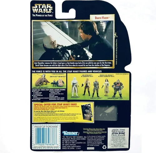 Miniatura 2 de Star Wars POTF2 Power of the Force Freeze Marco Darth Vader con casco extraíble y sable de luz