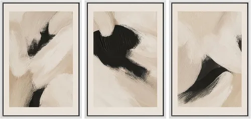Miniatura 99 de SIGNFORD Impresión en Lienzo Enmarcado Conjunto de Arte de Pared Arte Abstracto Terroso en Tonos Marrón Profundo y Beige Arte Moderno Decorativo