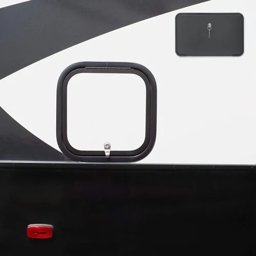 Miniatura 7 de Kit de Caja de Ducha Exterior para RV al Aire Libre para RV, Cámper, Camioneta, Remolque de Viaje, Autocaravana y Barco, Negro