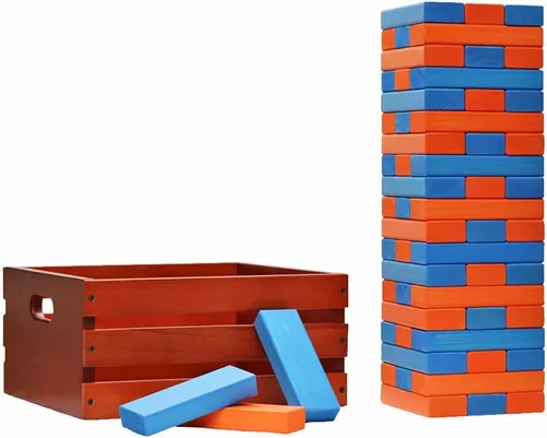 Miniatura 34 de Tailgating Pros Maderas gigantes de primera calidad con caja manchada: ¡elige los colores de tu equipo! Juego gigante para patio al aire libre