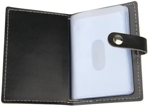 Miniatura 5 de Karlling billetera de cuero suave para 20 tarjetas de crédito, Negro